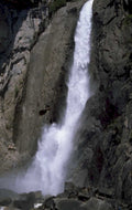 waterfall yosemite falls 1980s 1990s A4 Photo Print