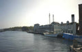 waterfront boats harbor Vintage A4 Photo Print