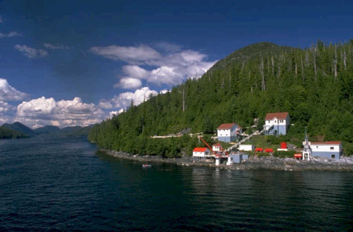waterfront buildings alaska 1980s 1990s A4 Photo Print