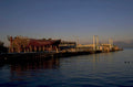 waterfront pier sunset 1980s 1990s A4 Photo Print