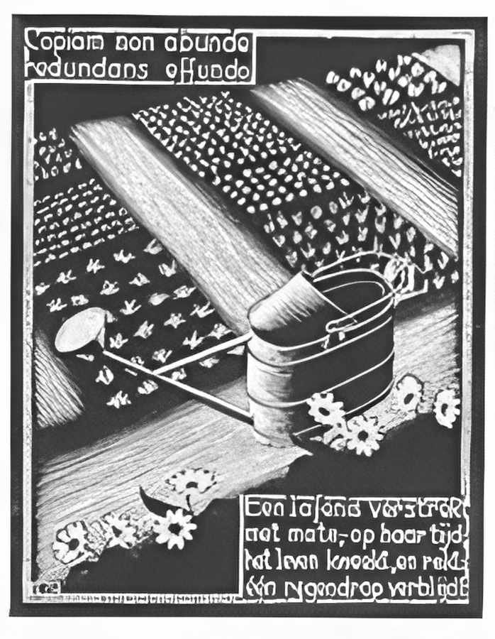 wateringcan mc escher 1931 A4 Photo Print