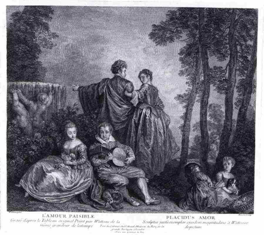 watteau2 Art A4 Photo Print