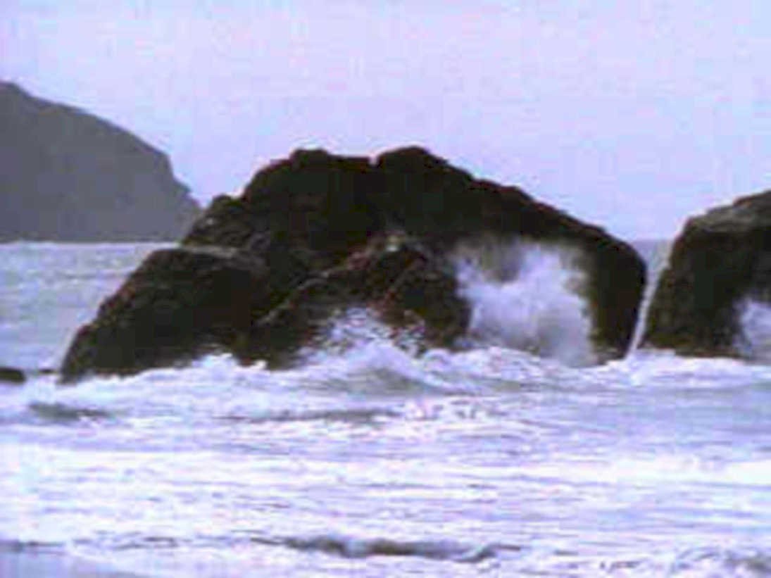 wave break coast1980s 1990s A4 Photo Print