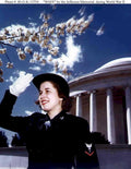 wave navy memorial Vintage world war A4 Photo Print