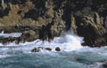 wave rocks mendocino Vintage A4 Photo Print