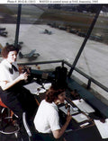 waves control tower 2 Vintage world war A4 Photo Print