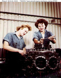 waves engine women Vintage world war A4 Photo Print