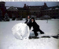 waves snowball men Vintage world war A4 Photo Print