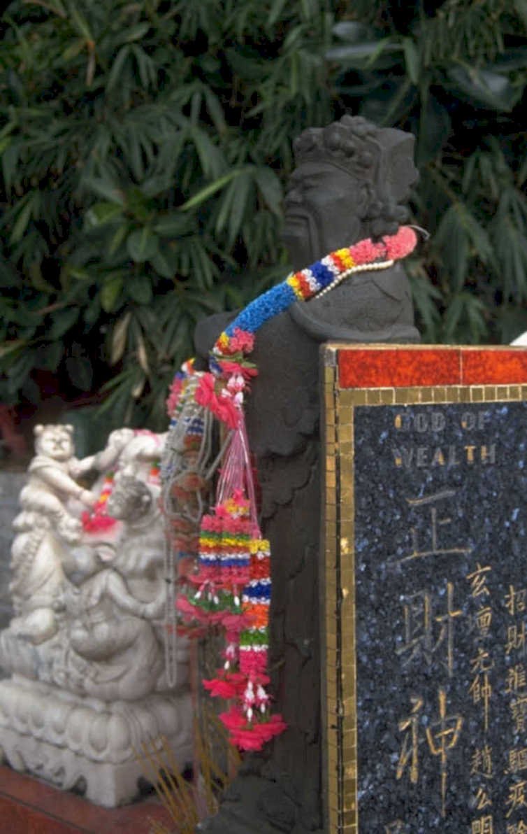 wealth god statue 1980s 1990s A4 Photo Print