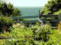 weathered gate ocean1980s 1990s A4 Photo Print