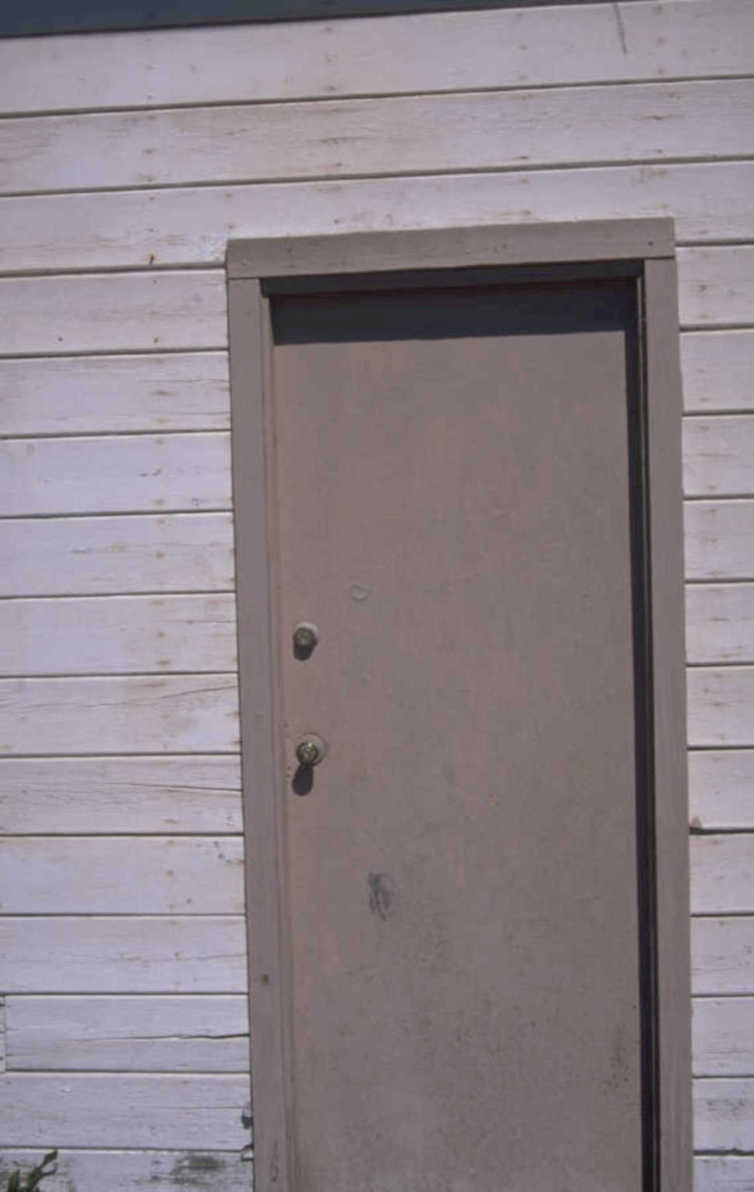 weathered gray door 1980s 1990s A4 Photo Print