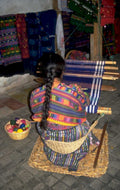 weaving loom textiles 1980s 1990s A4 Photo Print