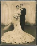 wedding bride groom 1 Vintage world war A4 Photo Print