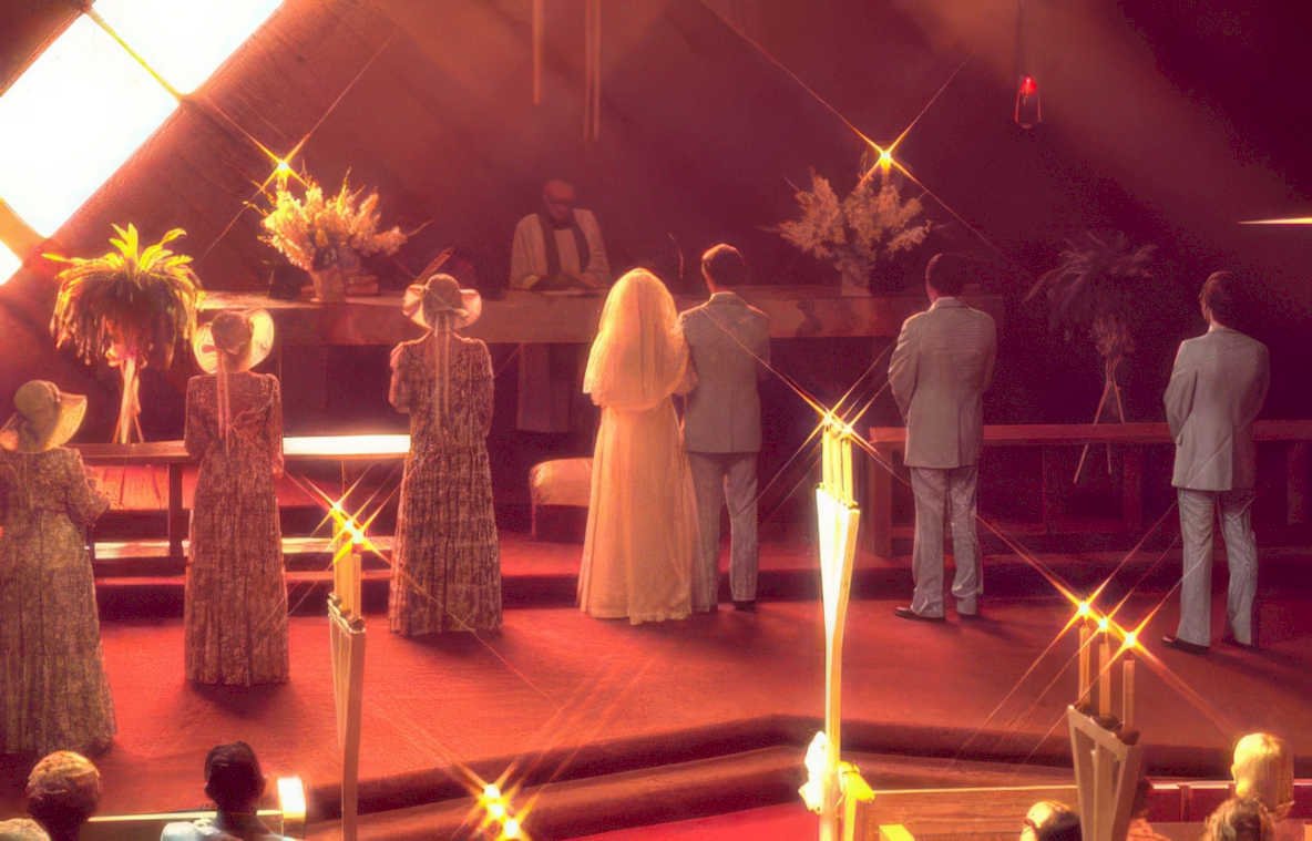 wedding ceremony church 1 Vintage A4 Photo Print