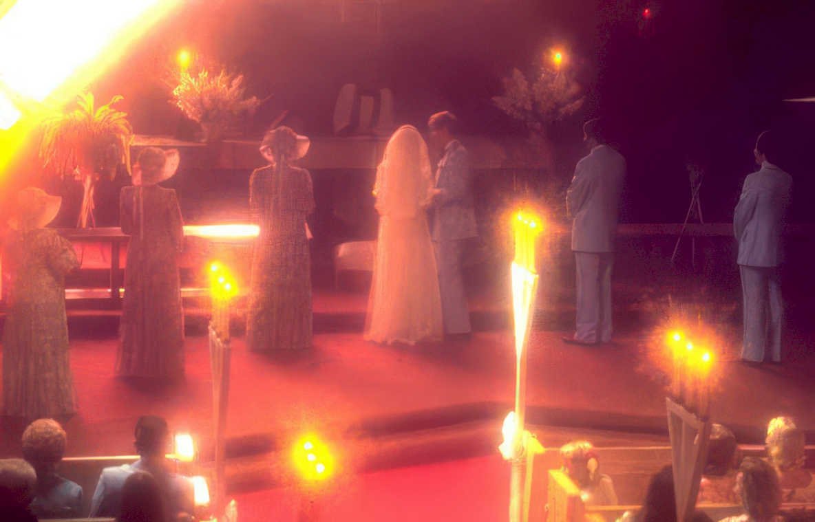 wedding ceremony outdoor Vintage A4 Photo Print