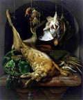 weenj Still Life with a Dead Hare Partridges and Other Birds in a Niche Art A4 Photo Print