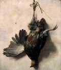 weenpap Dead Partridge Hanging From a Nail Art A4 Photo Print