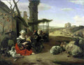 weenpap Italian landscape with Inn and Ancient Ruins Art A4 Photo Print