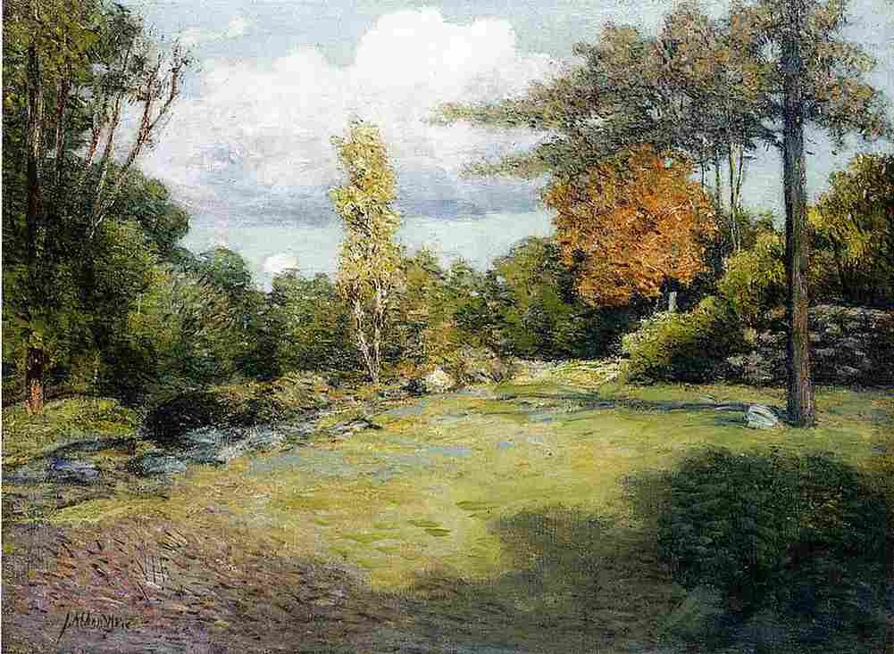 weir Autumn Days Art A4 Photo Print