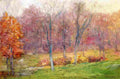 weir Autumn Rain Art A4 Photo Print