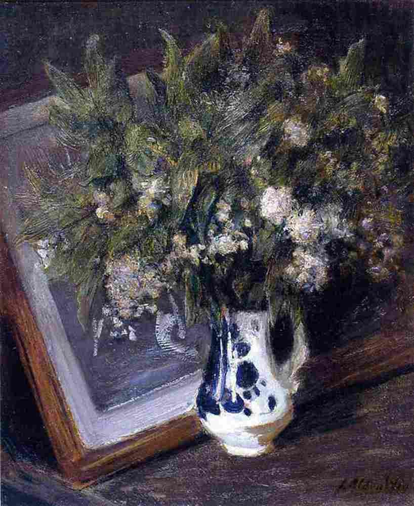 weir Flowers in a Delft Jug Art A4 Photo Print