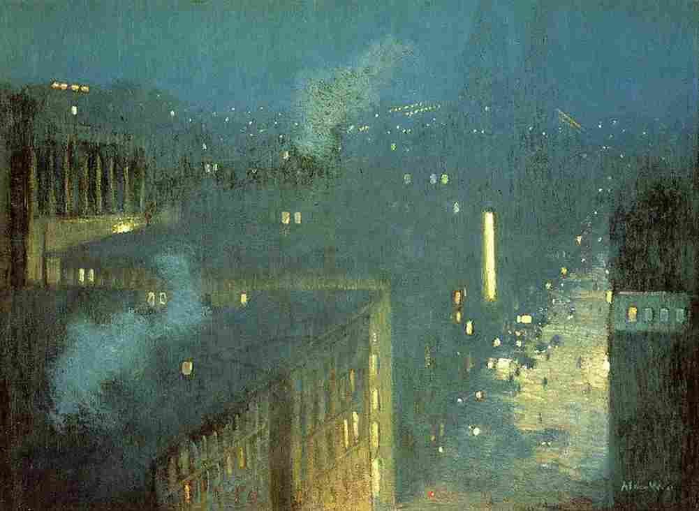 weir Nocturne Queensboro Bridge Art A4 Photo Print