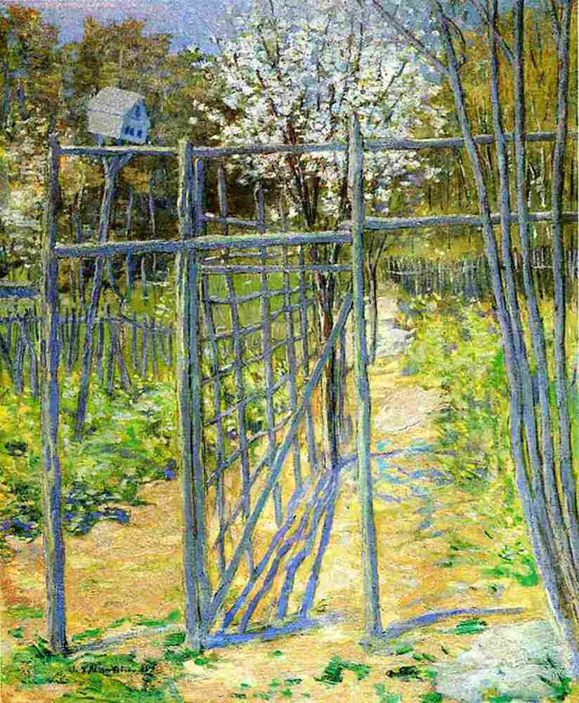 weir The Grey Trellis Art A4 Photo Print