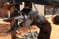welding metal blocks1980s 1990s A4 Photo Print