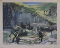 welsh slate quarry Vintage Advert A4 Photo Print