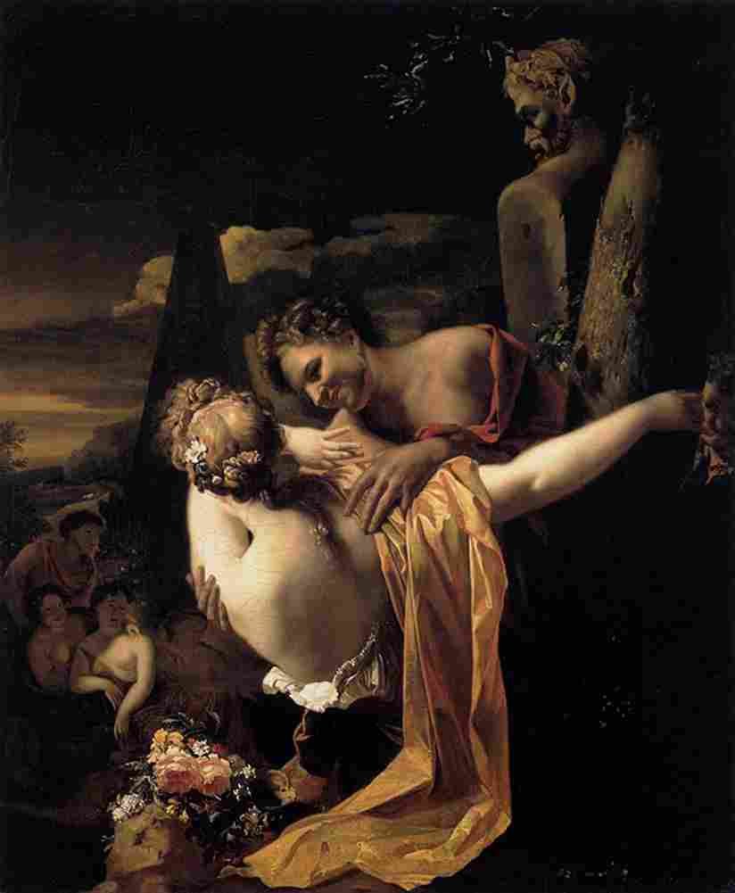 werff Amorous Shepherds Art A4 Photo Print