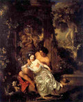 werff Shepherd and Shepherdess Art A4 Photo Print
