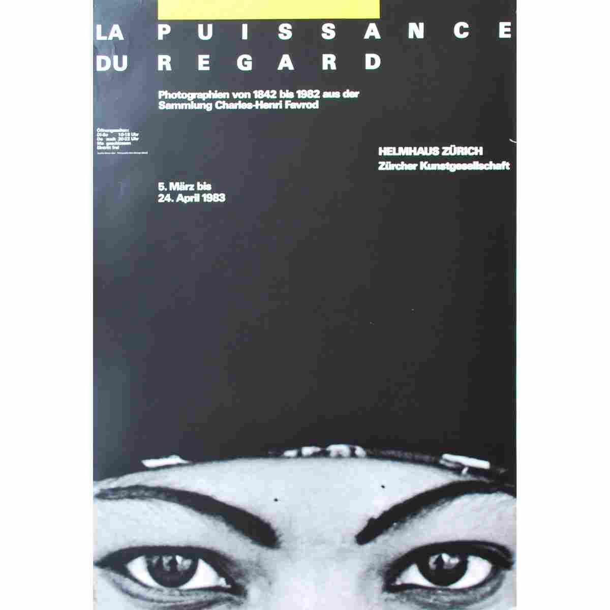 werner jeker la puissance du regard 1983 2 Advert A4 Photo Print