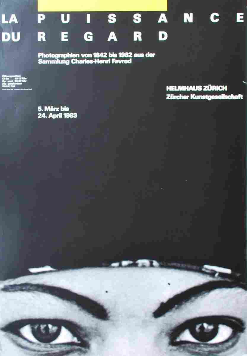 werner jeker la puissance du regard 1983 4 Advert A4 Photo Print