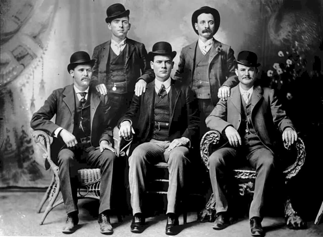western men Vintage world war A4 Photo Print