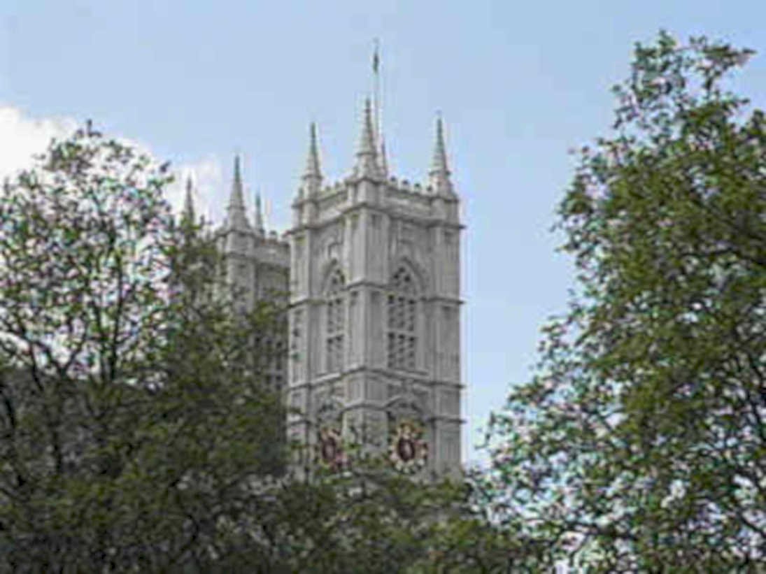 westminster abbey tower1980s 1990s A4 Photo Print