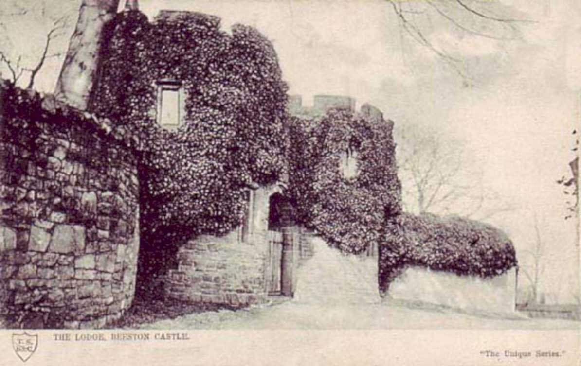 weston castle lodgeVintage 1880s 1900s A4 Photo Print