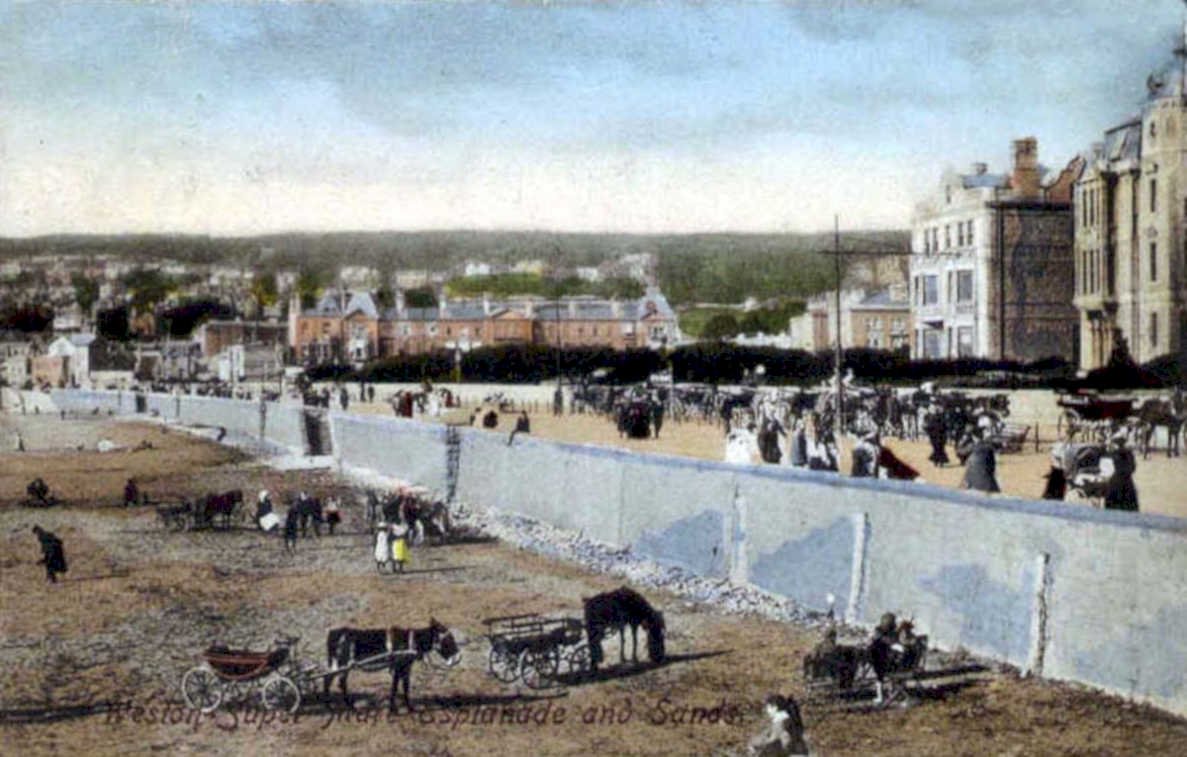 weston super mareVintage 1880s 1900s A4 Photo Print