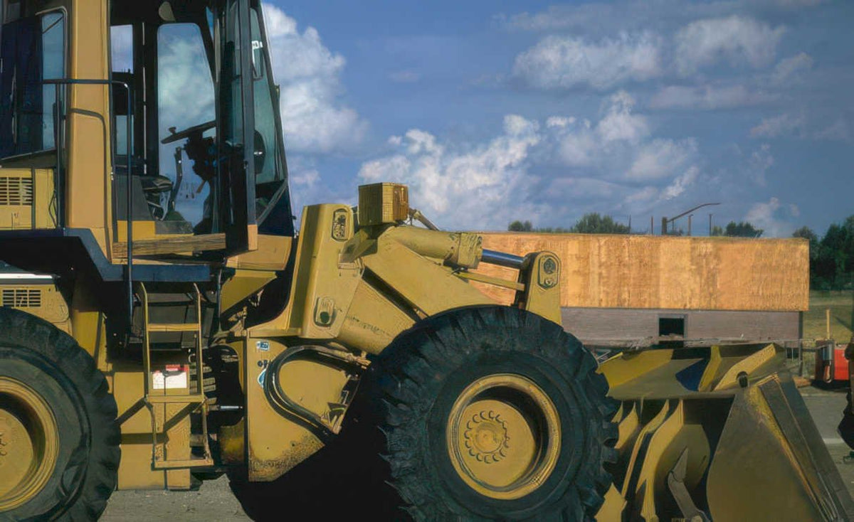 wheel loader articulated Vintage A4 Photo Print