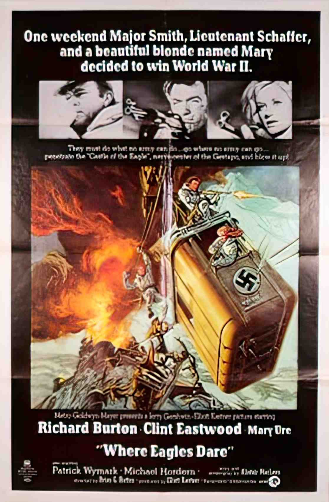 where eagles dare us 1sh R Advert A4 Photo Print