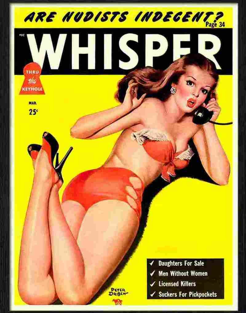 whisper glamour magazine cover Advert A4 Photo Print