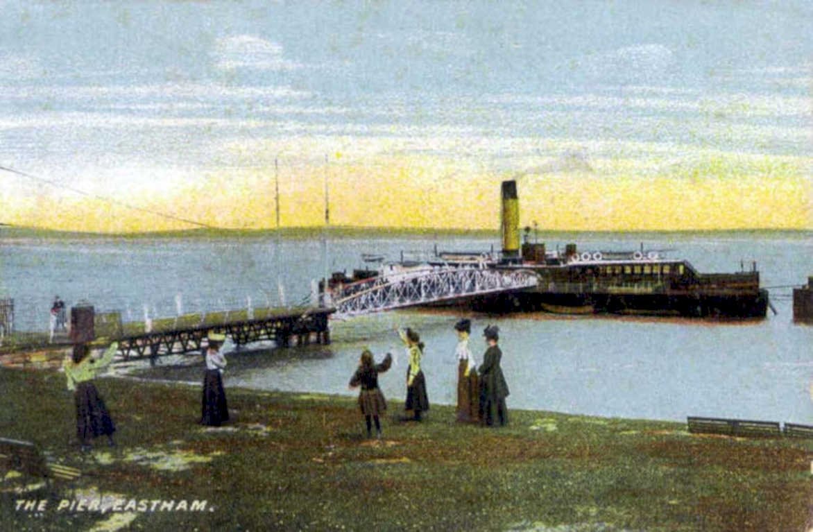 whitby ferry peopleVintage 1880s 1900s A4 Photo Print