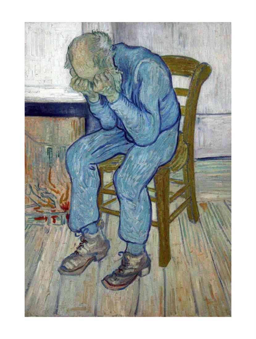 white At Eternitys Gate Van Gogh A4 Photo Print