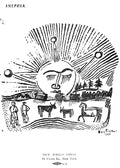 white David Burliuk cover of the book the sun visits mayakovsky by vladimir 2 A4 Photo Print