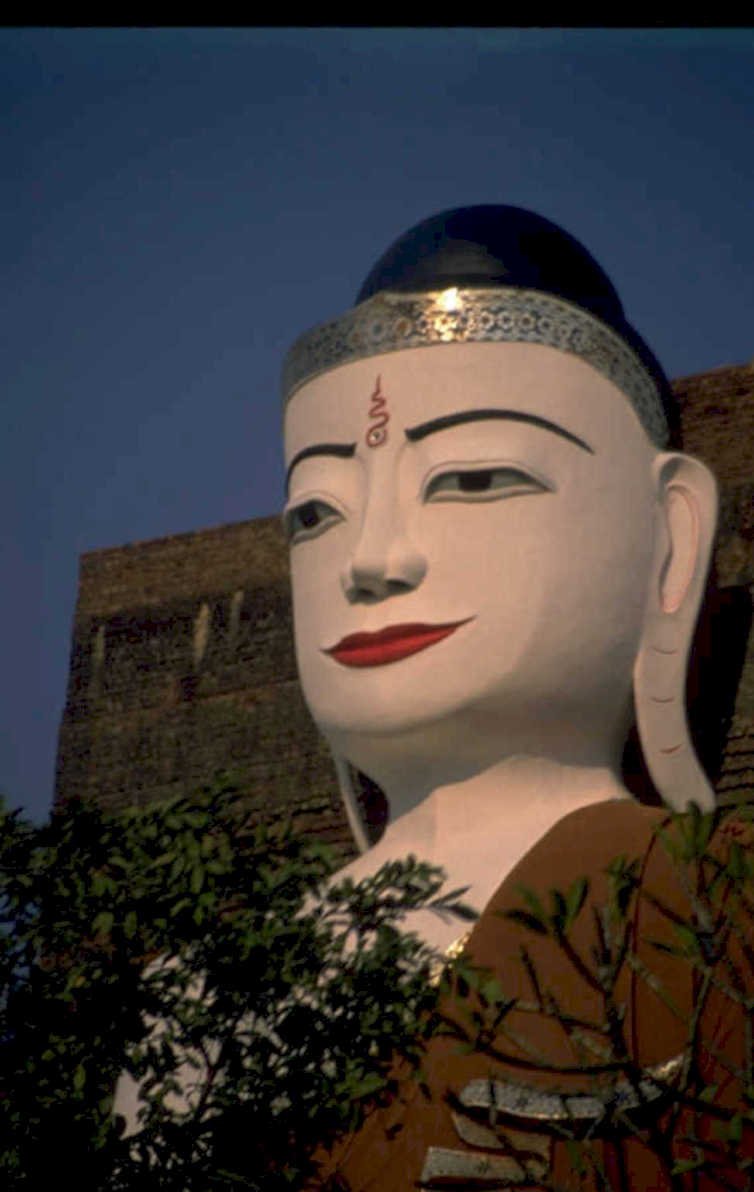 white buddha halo 1980s 1990s A4 Photo Print