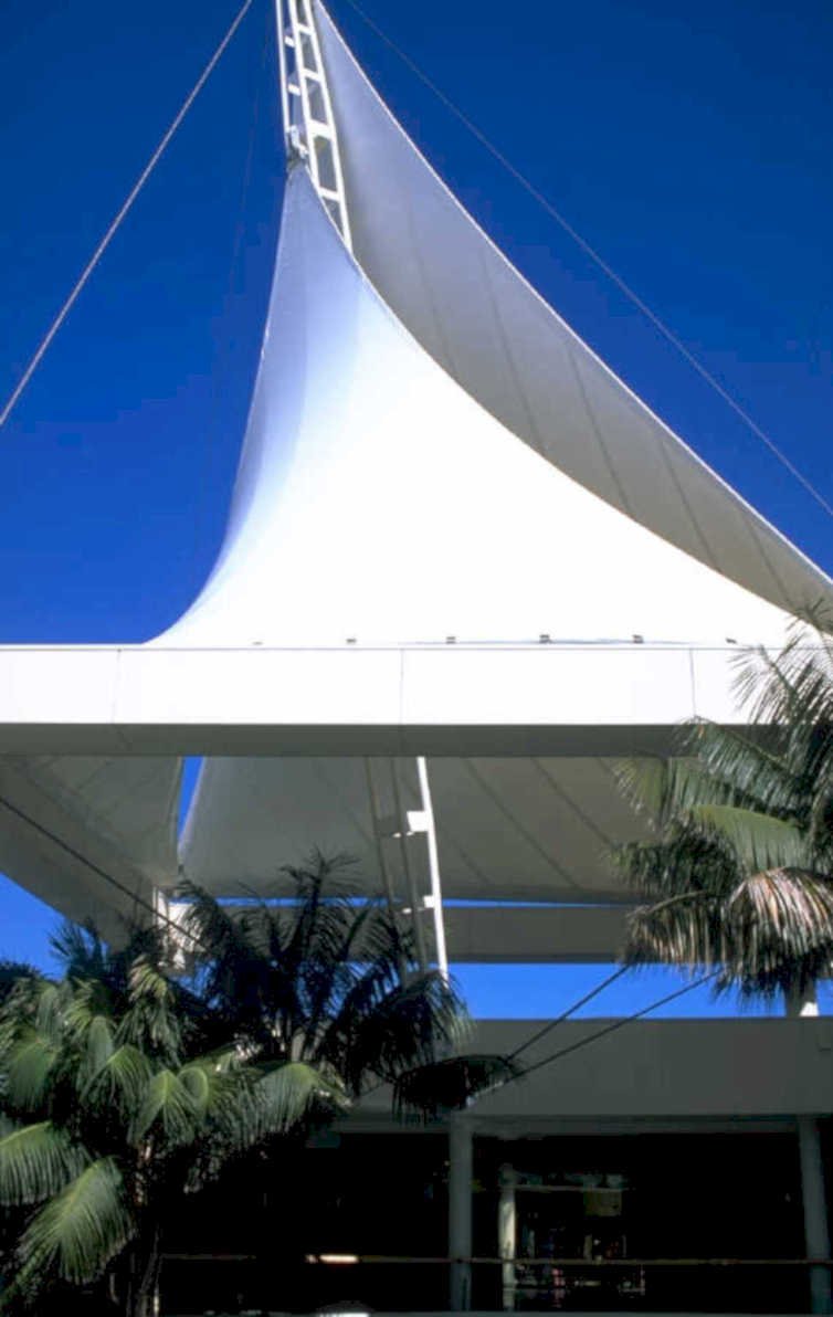 white canopy structure 1980s 1990s A4 Photo Print