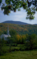 white church hills 1980s 1990s A4 Photo Print