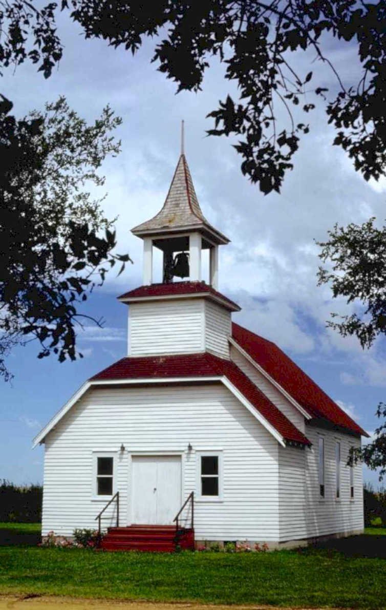 white church tower 1980s 1990s A4 Photo Print 42