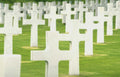 white crosses cemetery Vintage A4 Photo Print