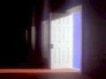 white door night1980s 1990s A4 Photo Print