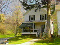 white farmhouse spring1980s 1990s A4 Photo Print
